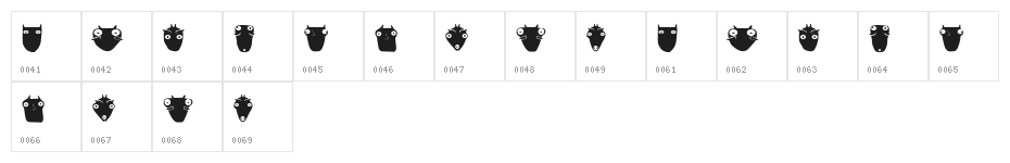 Koti Regular Character Map