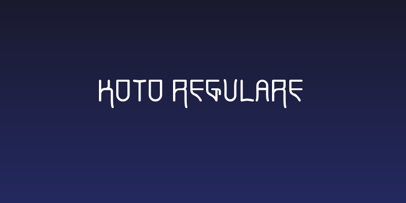 Koto RegularE Social Header