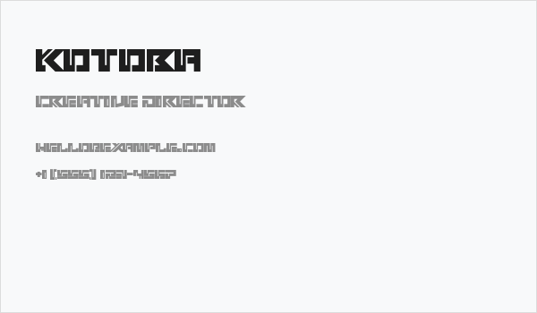 Kotoba Business Card