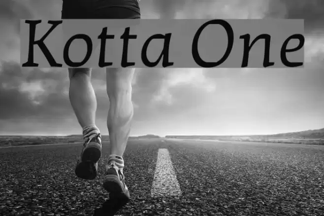 Kotta One Font examples