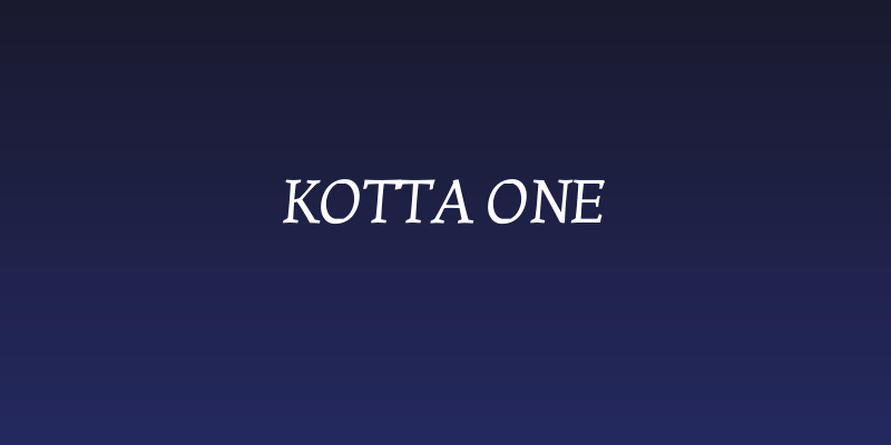 Kotta One Social Header