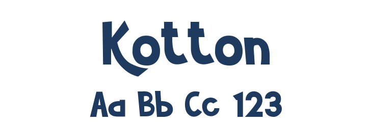 Kotton Font Preview