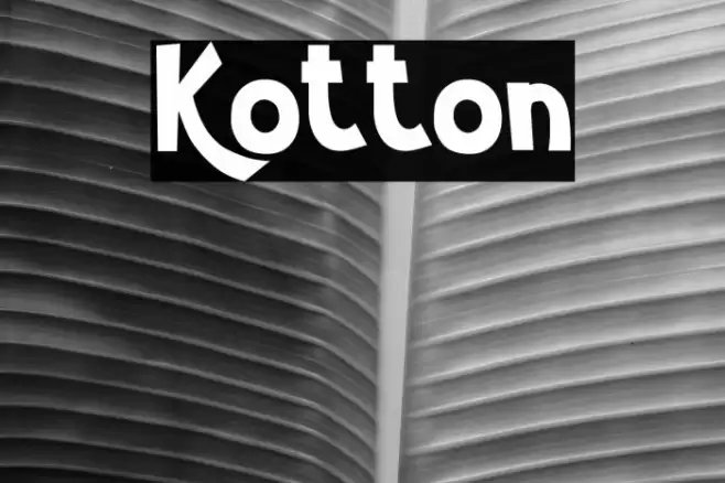 Kotton Caratteri examples