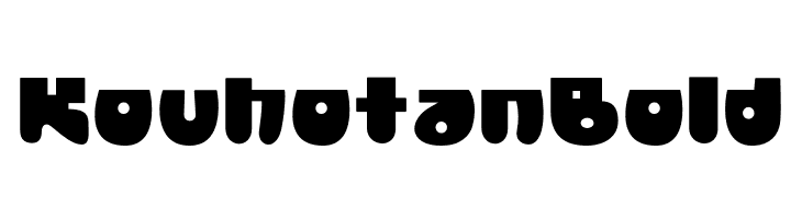 Kouhotan Bold  les polices de caractères gratuit tlcharger