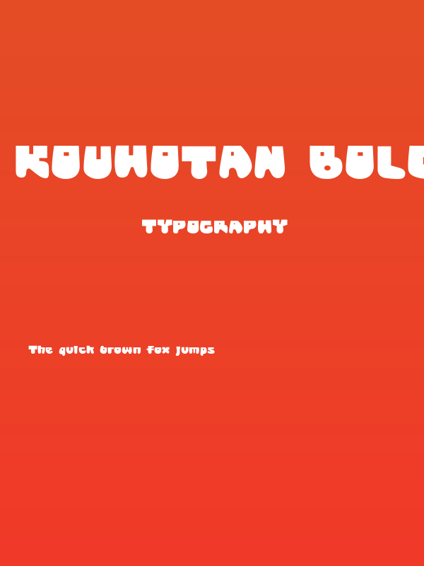 Kouhotan Bold Poster