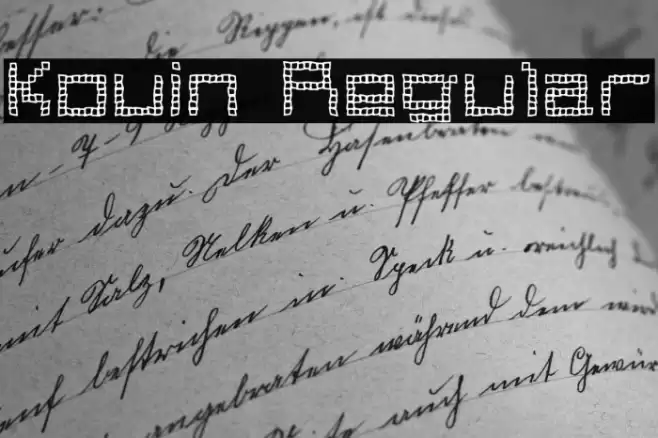 Kouin Regular Font examples