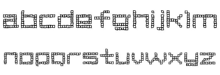 Kouin Regular フォント 小文字