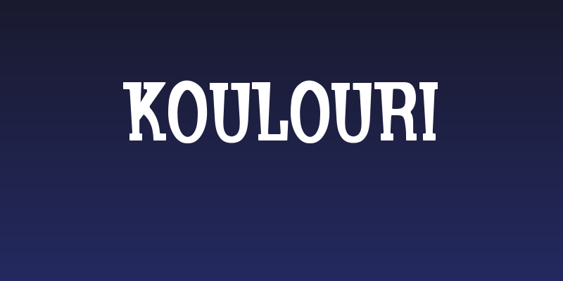 Koulouri Social Header