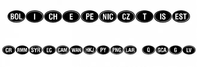 Kountry Kodes Font OTHER CHARS