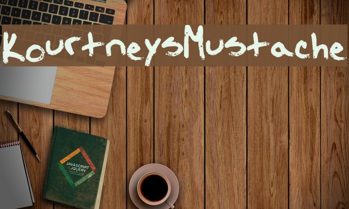 KourtneysMustache Font examples