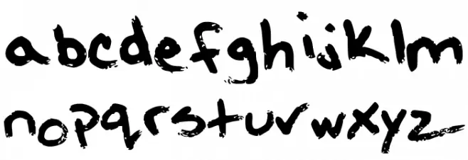 KourtneysMustache Font Litere mici