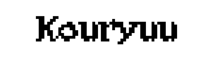 Kouryuu  font caratteri gratis