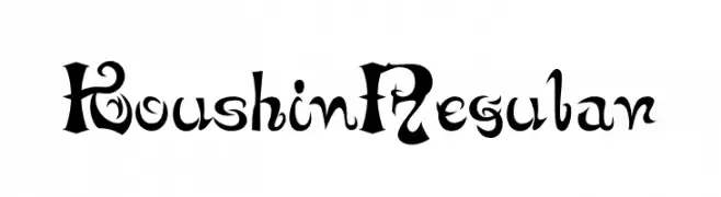 Koushin Regular  Frei Schriftart Herunterladen