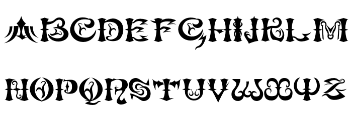 Koushin Regular フォント 大文字