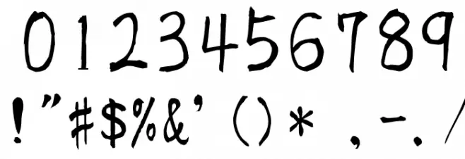 KouzanBrushFontGyousyoOTF Font OTHER CHARS
