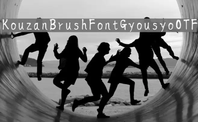 KouzanBrushFontGyousyoOTF Font examples