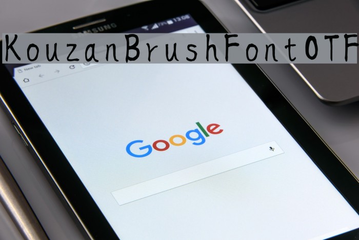 KouzanBrushFontOTF Font examples