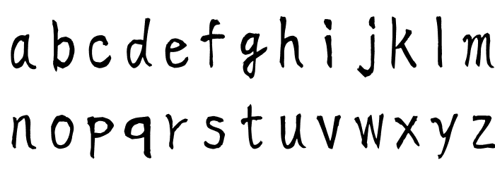 KouzanBrushFontOTF Font LOWERCASE