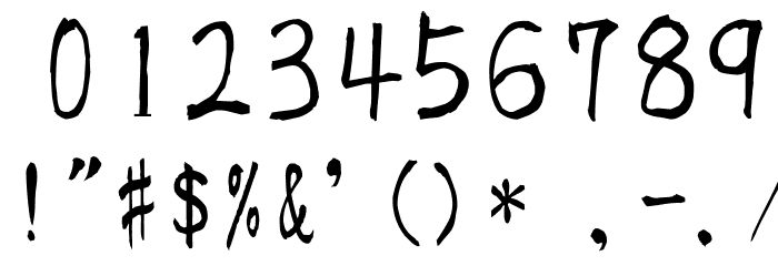 KouzanBrushFontSousyoOTF Font OTHER CHARS