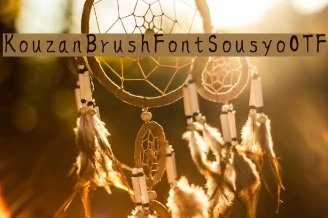 KouzanBrushFontSousyoOTF Example 1