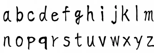 KouzanBrushFontSousyoOTF خط أحرف صغيرة
