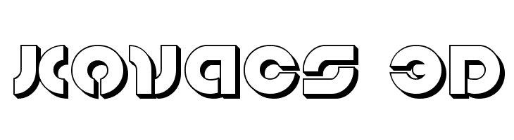 Kovacs 3D  Free Fonts Download