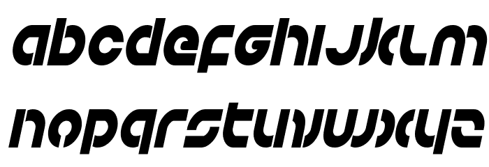 Kovacs Condensed Italic Font LOWERCASE