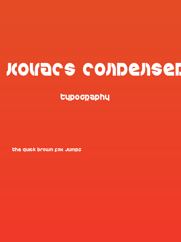 Kovacs Condensed Poster