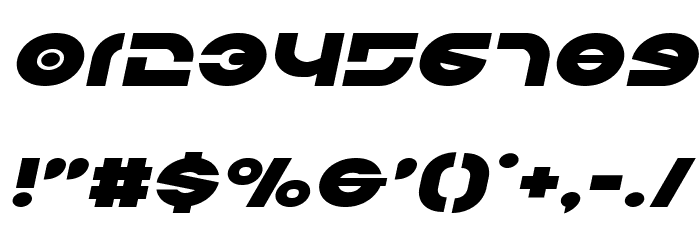 Kovacs Expanded Italic Font OTHER CHARS
