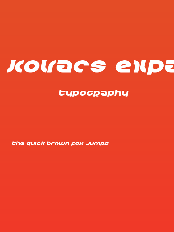 Kovacs Expanded Italic Poster