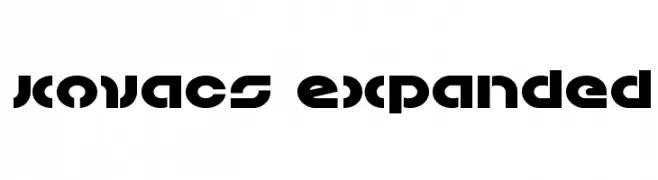 Kovacs Expanded  font caratteri gratis