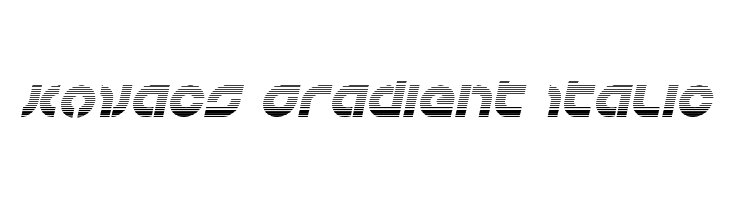 Kovacs Gradient Italic  フリーフォントのダウンロード