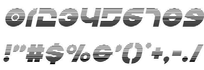 Kovacs Gradient Italic Font OTHER CHARS