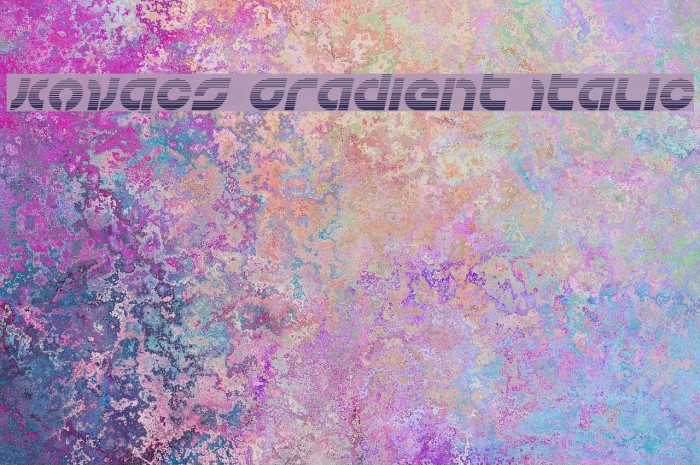 Kovacs Gradient Italic Font examples