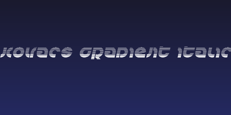Kovacs Gradient Italic Social Header