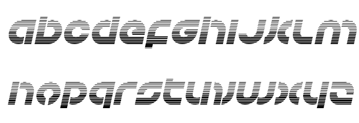 Kovacs Gradient Italic Font LOWERCASE
