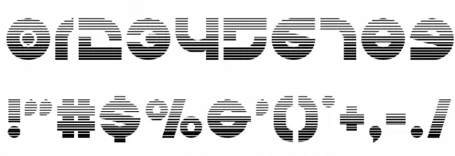 Kovacs Gradient Font OTHER CHARS