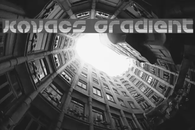 Kovacs Gradient Font examples