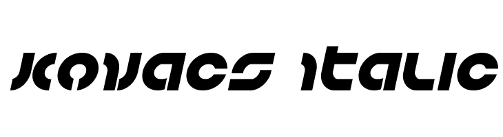 Kovacs Italic  免费字体下载