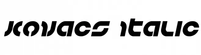 Kovacs Italic  Frei Schriftart Herunterladen