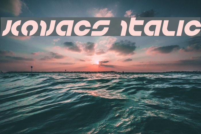 Kovacs Italic Font examples