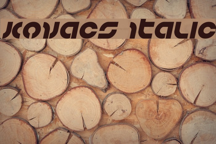 Kovacs Italic Font examples