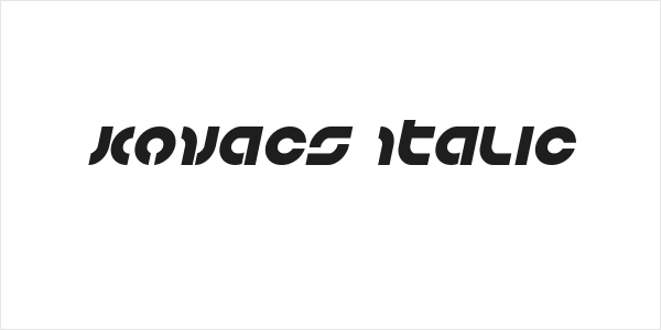 Kovacs Italic Logo