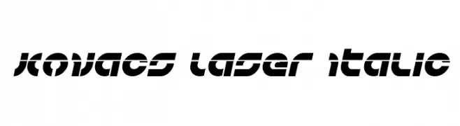 Kovacs Laser Italic  font caratteri gratis