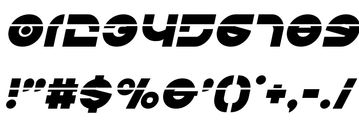 Kovacs Laser Italic Font OTHER CHARS