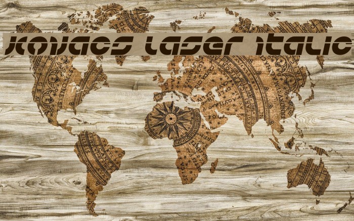 Kovacs Laser Italic Font examples