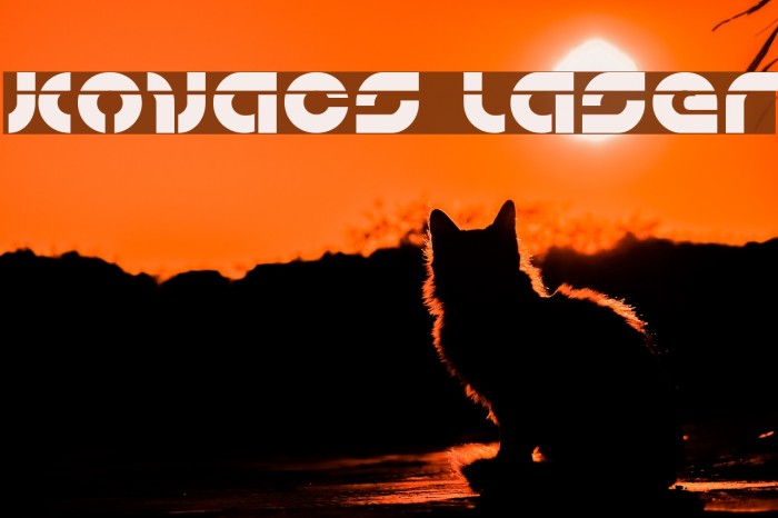 Kovacs Laser Font examples