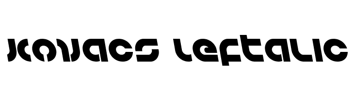 Kovacs Leftalic  Frei Schriftart Herunterladen
