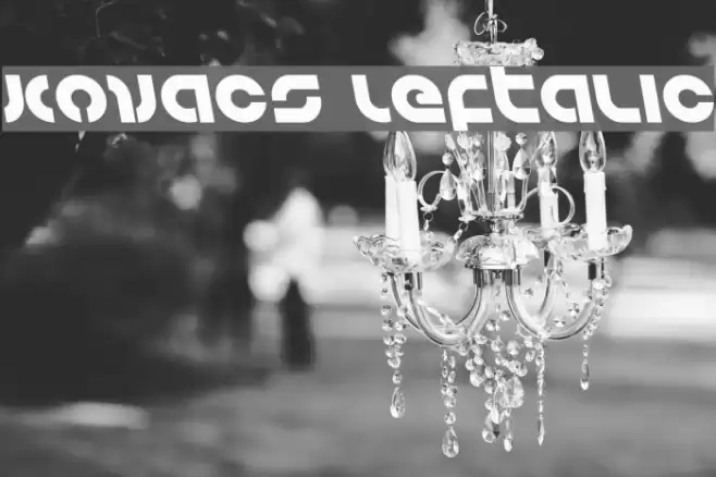 Kovacs Leftalic Font examples
