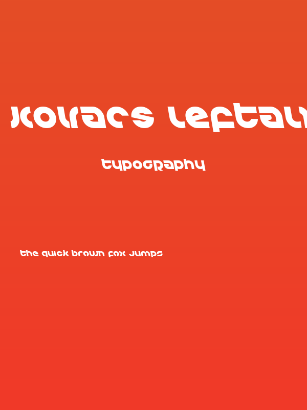 Kovacs Leftalic Poster